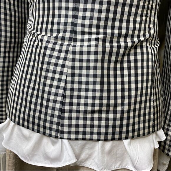 Ralph Lauren Spring Runway 2000 Black & White Gingham Silk Shantung Jacket - Picture 15 of 16